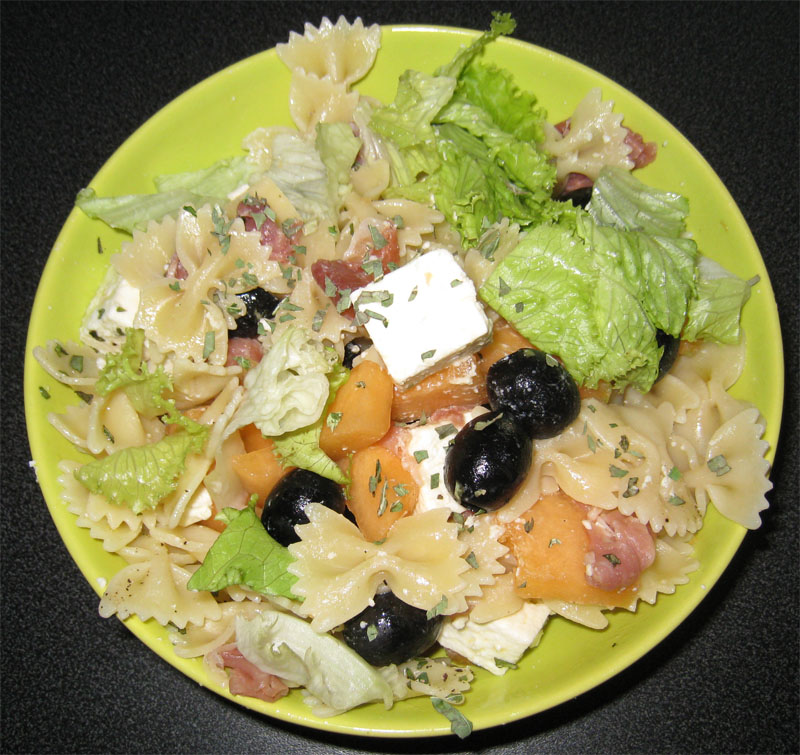 Pâtes au melon