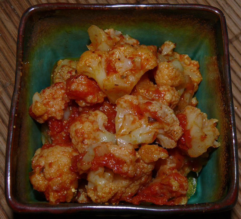 Choux fleur à la tomate