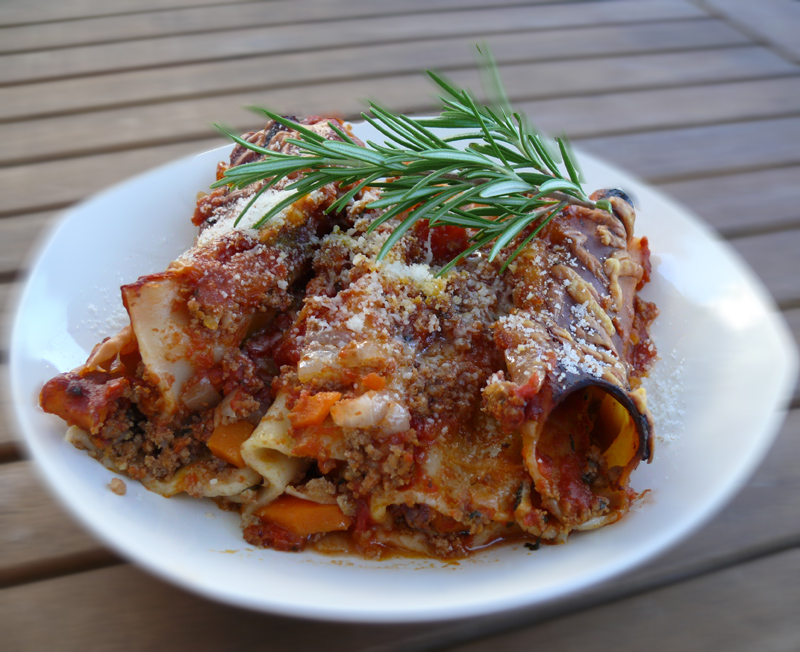 Cannelloni à la bolognaise