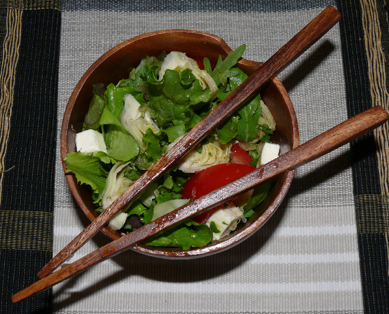 Salade artichauts et tomates
