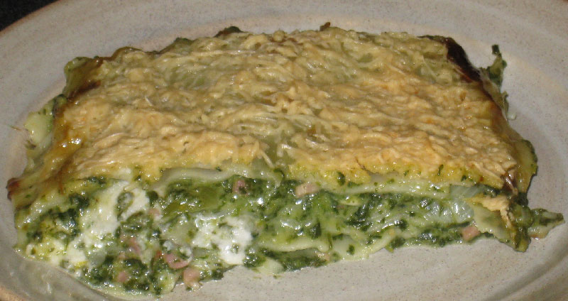 Lasagne aux épinards