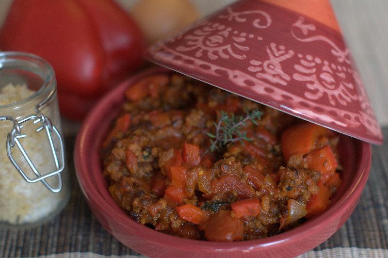 Tajine de boeuf et poivron