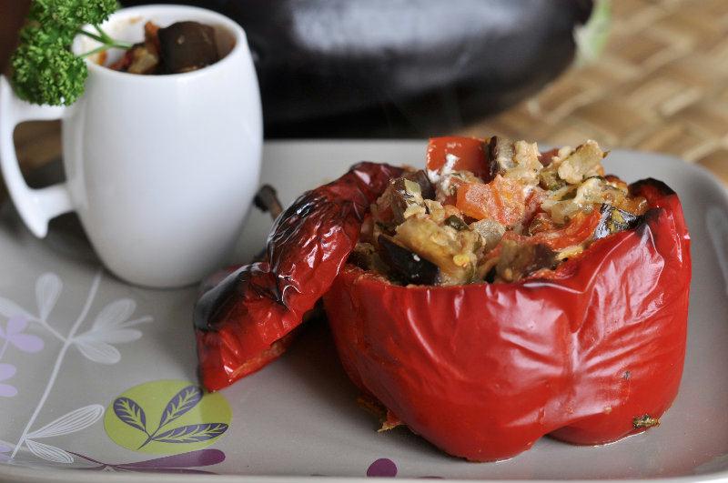 Poivrons farcis au chèvre