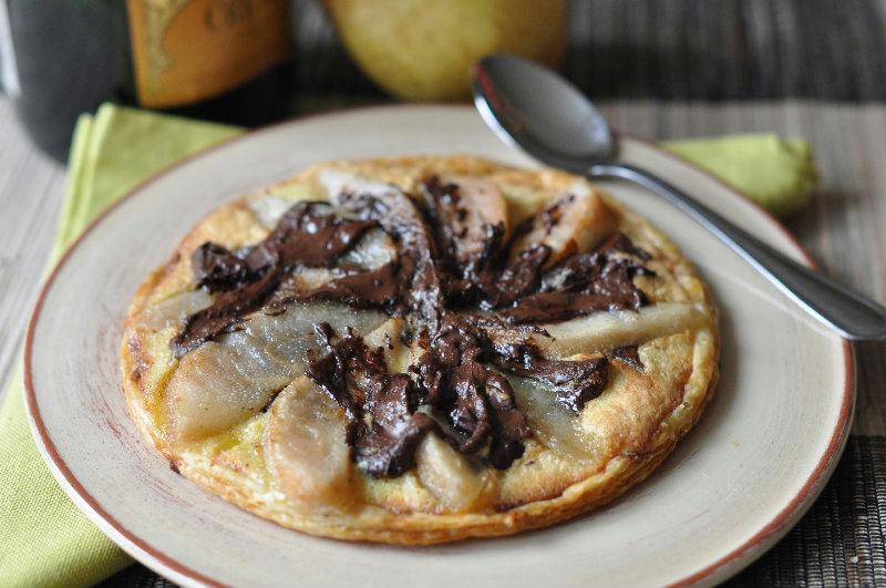 Tartelette poire- chocolat