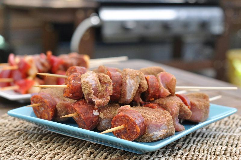Brochette de Porc au chorizo