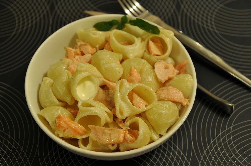 Pâtes au saumon