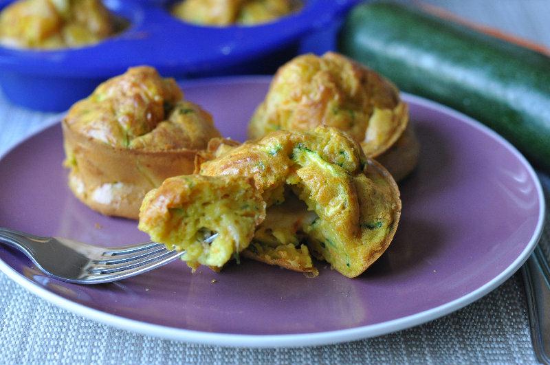 Moelleux courgette/ carotte au coeur de mozzarella