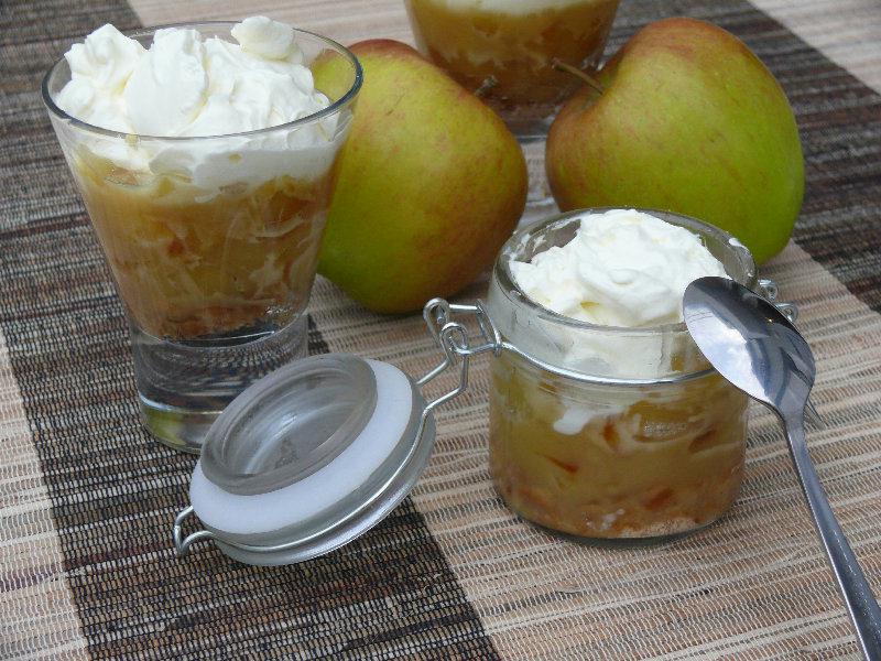 Verrine de pommes au caramel