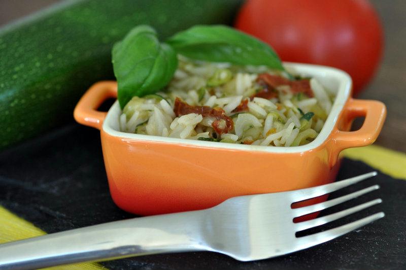 Riz pilaf à la courgette râpée