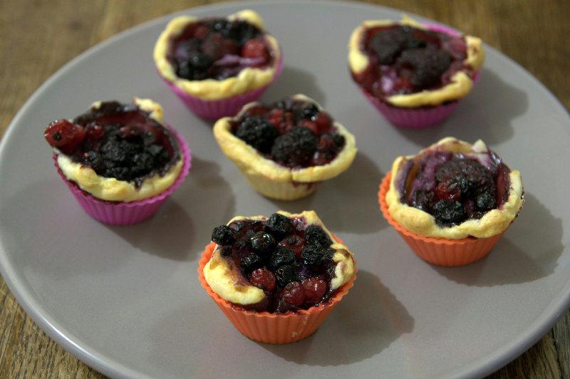 Tartelettes à la Ricotta et aux fruits rouges