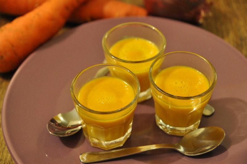 Velouté de carottes au Colombo