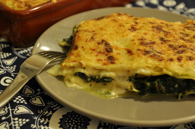Lasagne au Saumon et aux épinards