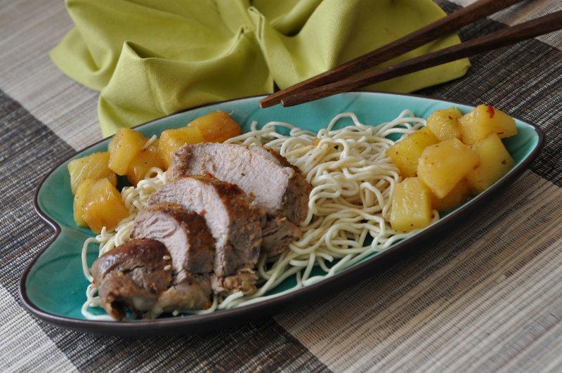 Filet mignon laqué à l'ananas