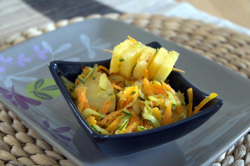 Carottes et Courgettes à l'ananas