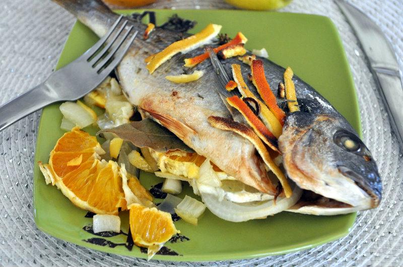 Dorade aux agrumes
