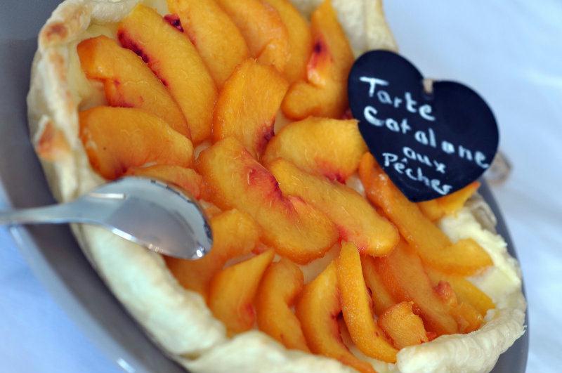 Tarte Catalane aux pêches