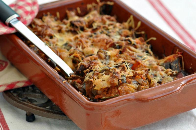 Gratin d'aubergines au parmesan