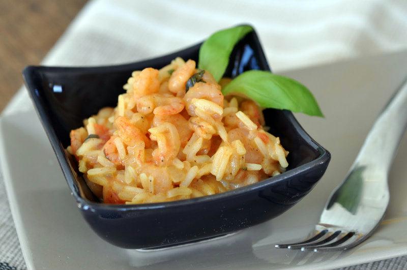 Risotto de crevettes au curry