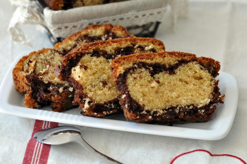 Cake Marbré vanille chocolat
